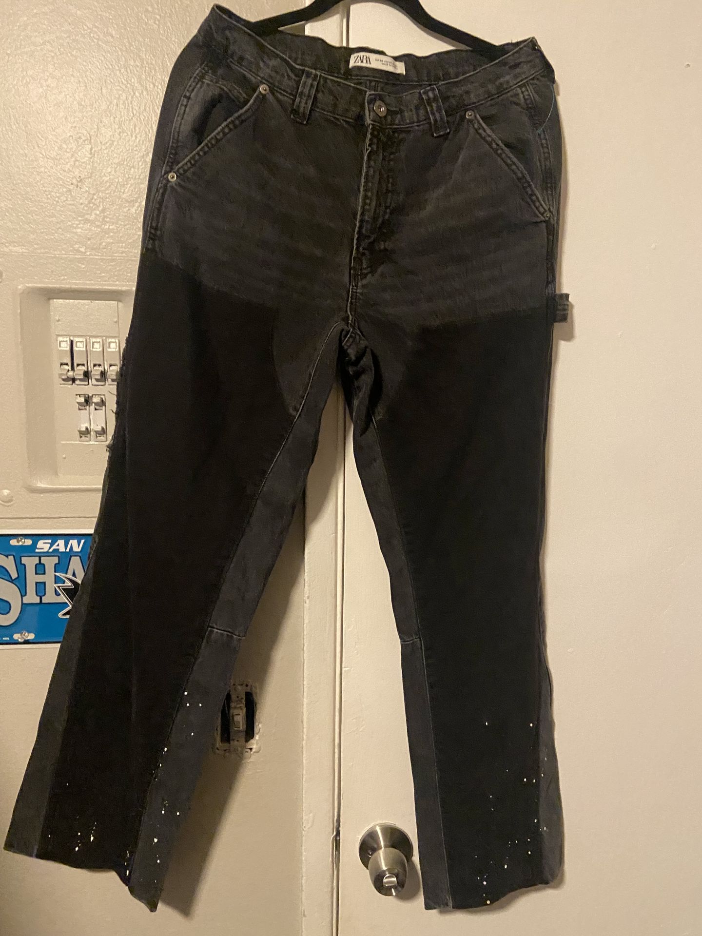 Zara jeans size 31 mens the paint is part of it
