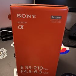 Sony 55-210mm f/4.5-6.3 E OSS Telephoto Zoom Lens