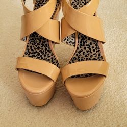 Beige Jessica Simpson Wedges