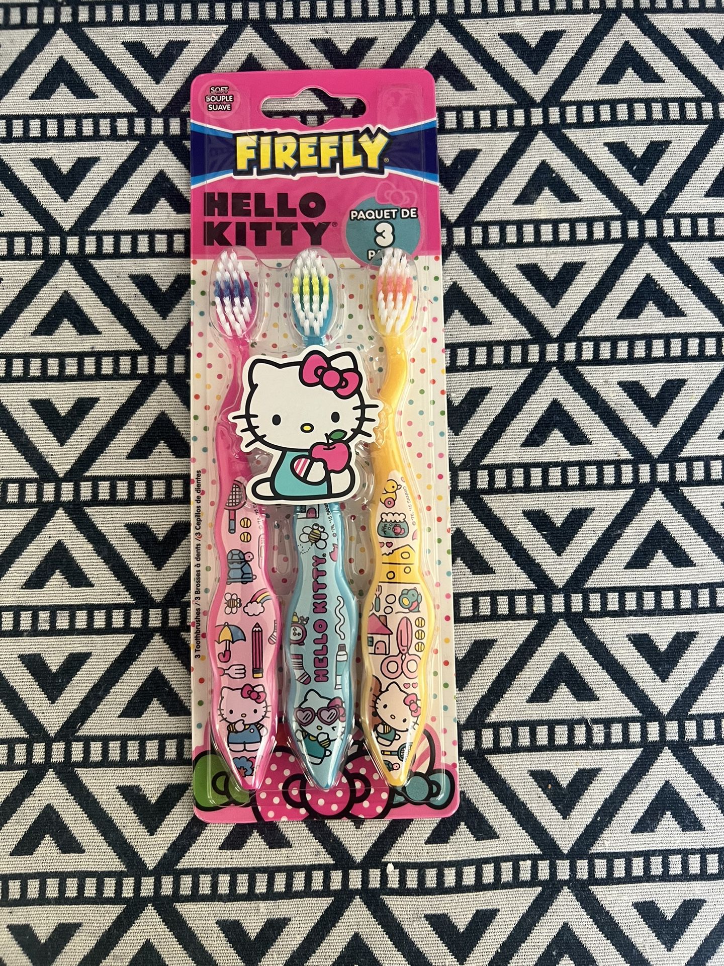 Hello Kitty Firefly 3 Value Pk Toothbrush Set 