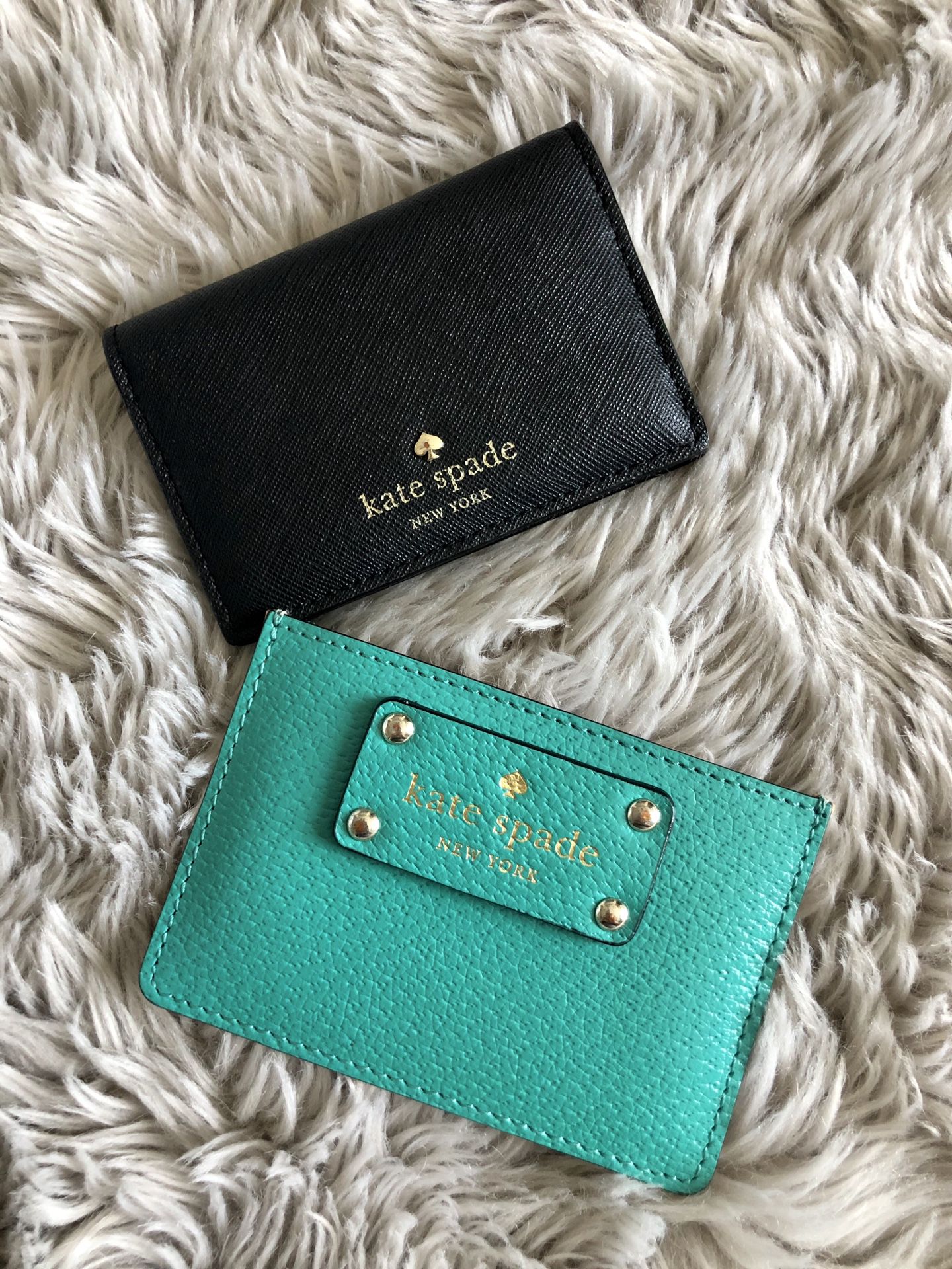 Authentic KATE SPADE Card Wallets worth $68 for one (Both for $45 or one for $25)