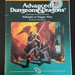 Dungeons & Dragons Module MV1 - Midnight on Dagger Alley 1984 TSR#9104 No Viewer