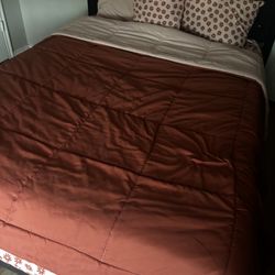 Queen Size Headboard & Toodler Mattress & Bed