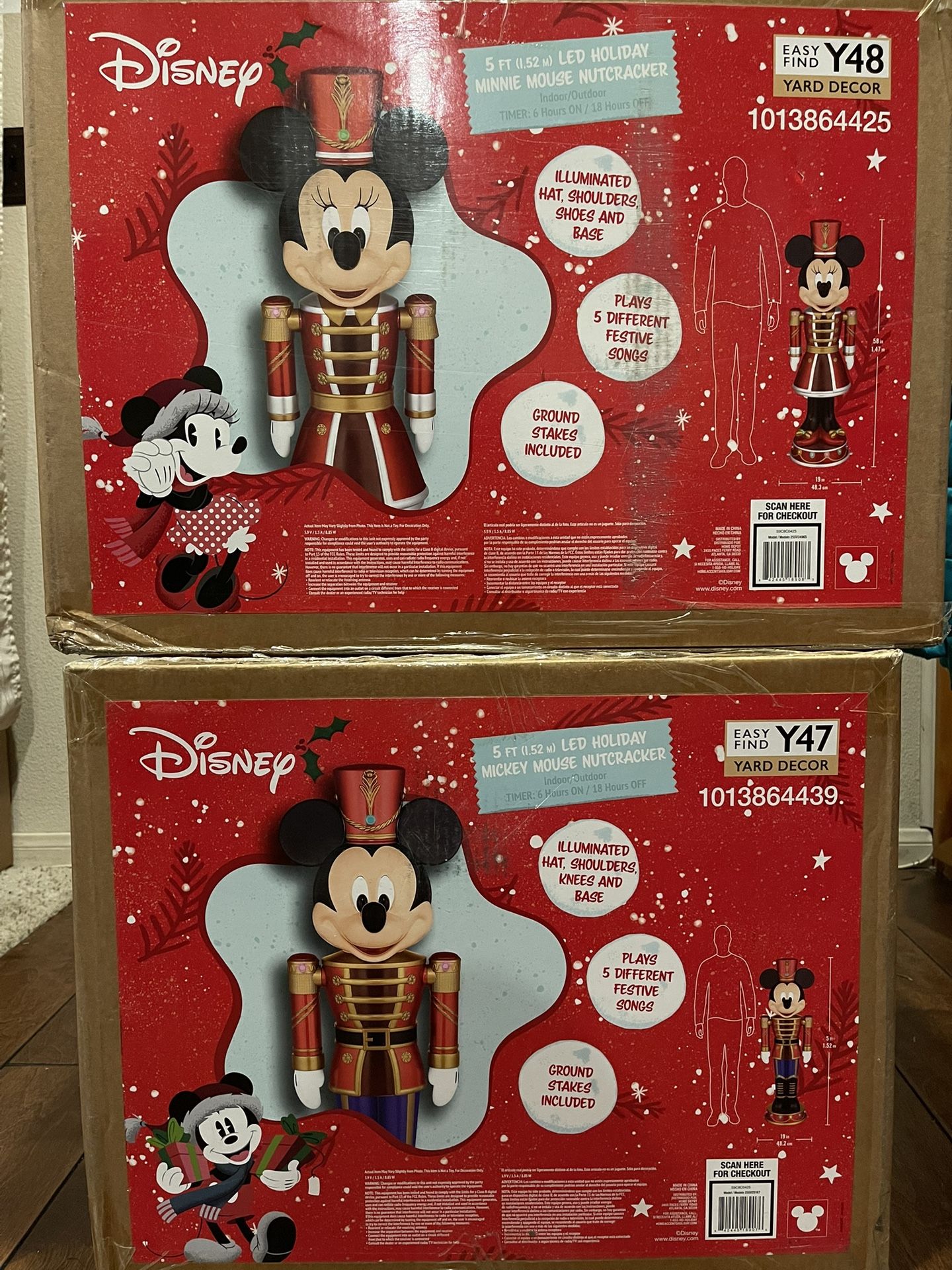 Mickey And Minnie Mouse Nutcrackers
