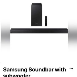 Samsung Sound bar With Subwoofer!