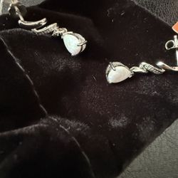 Opal Pear Earrings