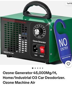 Ozone generator odor eliminator.