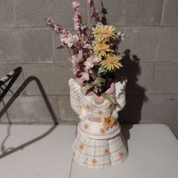 Vase With Fake Flowers 
