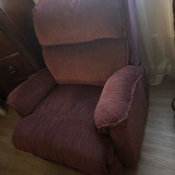 Burgundy Recliner 
