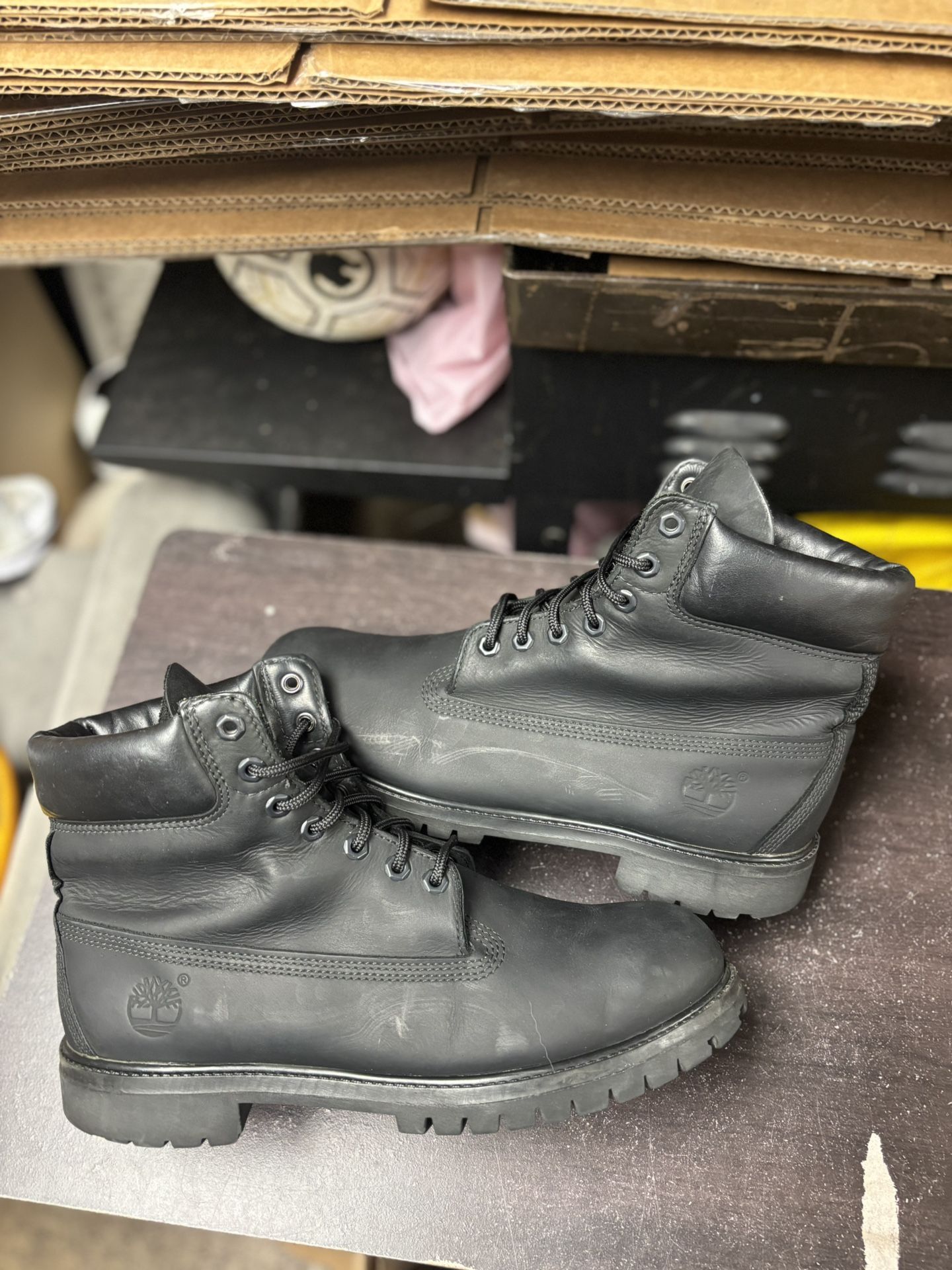 All Black Timberland Boots