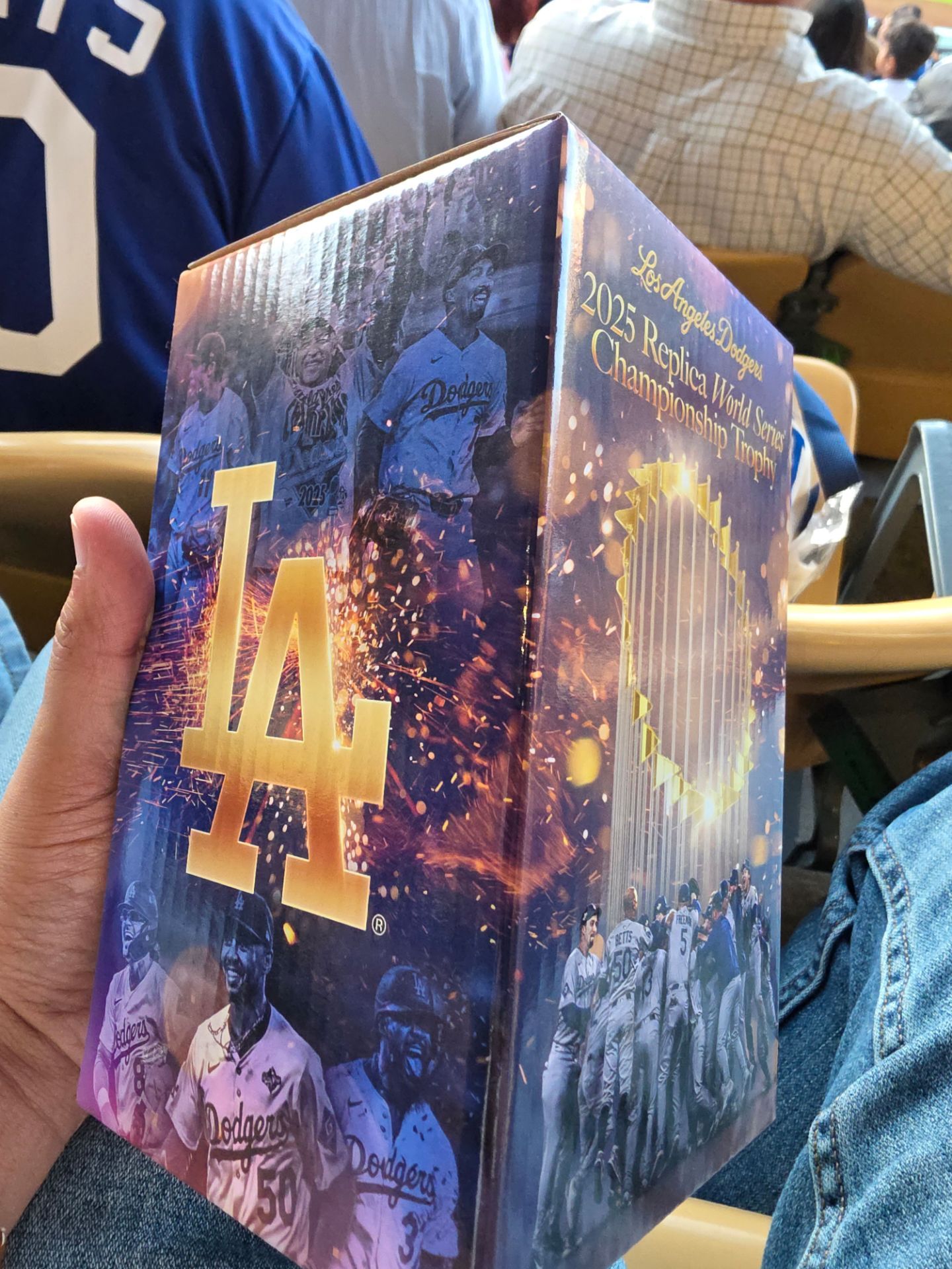 Dodgers World Series trophy replica bobblehead 5/11/2026
