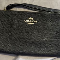 Black Coach Wristlet