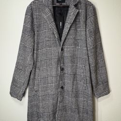 Novamen Let’s Go Trench Coat FNMN145 Black/White Size Medium