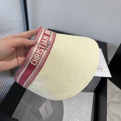Dior Classic Hollow Top Straw Hat