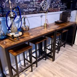 Two Bar Tops w/Stools