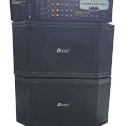 Dtech KS-V102 Karaoke Speaker And Boston Audio
PA-2000K POWER AMPLIFIER  