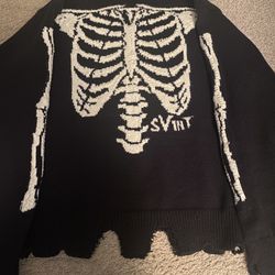 Saint Michael x VLONE Bone Knit Sweater