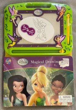 Disney Brand-New Factory Sealed Fairies Phidal Magical Drawing Book Pad