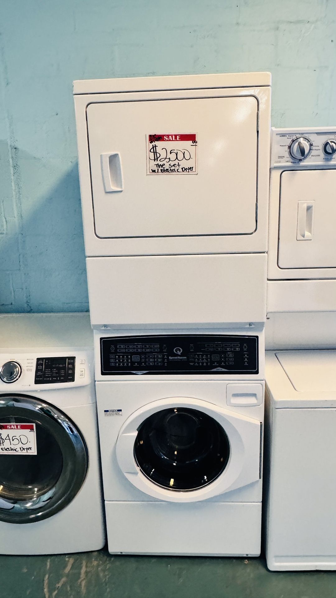 Speed Queen Front Load Washer And Electric Dryer 20% Off Discount