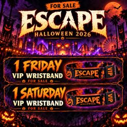 Escape VIP Friday/Saturday Wristband 2026