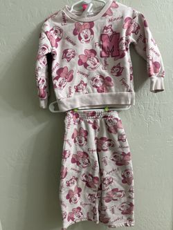 Pink Minnie Mouse Sweat Outfit