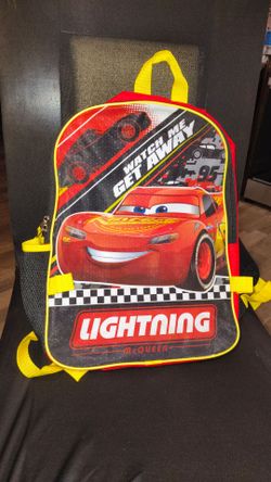 Full Size Lightning McQueen Backpack