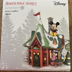 Department 56-North Pole Series- Disney-Mickey’s Stuffed Animals Village House 