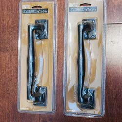 Black Iron Door Pull Handle 