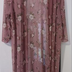 Light Pink Thin Night Robe