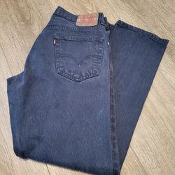 Men's Levis 505, 34" - 30", Navy blue