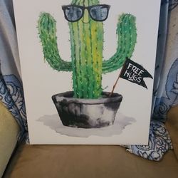 " FREE HUGS " ON CANVAS 