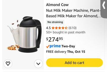 Almond Cow Nut Milk Maker Machine