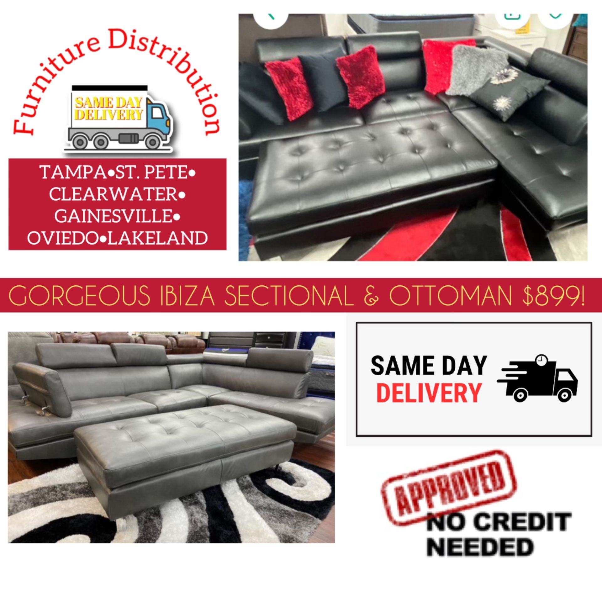 🇺🇸🇺🇸MEMORIAL DAY SALE NOW! Furniture Distribution Center-ST PETE! HUGE PRE TAX SALE SAME DAY DELIVERY!⛷️ WHOLE HOME UNDER $2500!!! RECLINING