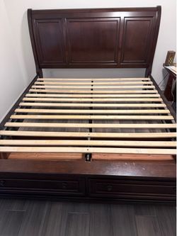 King size bed with Ashley tags
