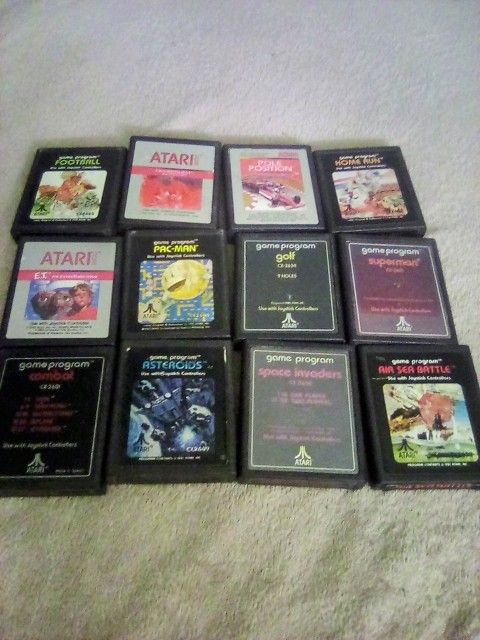 Lot Of 12 - Vintage Atari Games. 