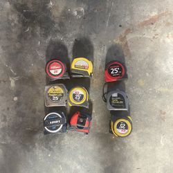 Tape Measures $5 Each 