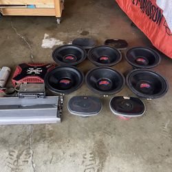 Set Of Speakers With With A While Set. For Cars Trucks And Other.