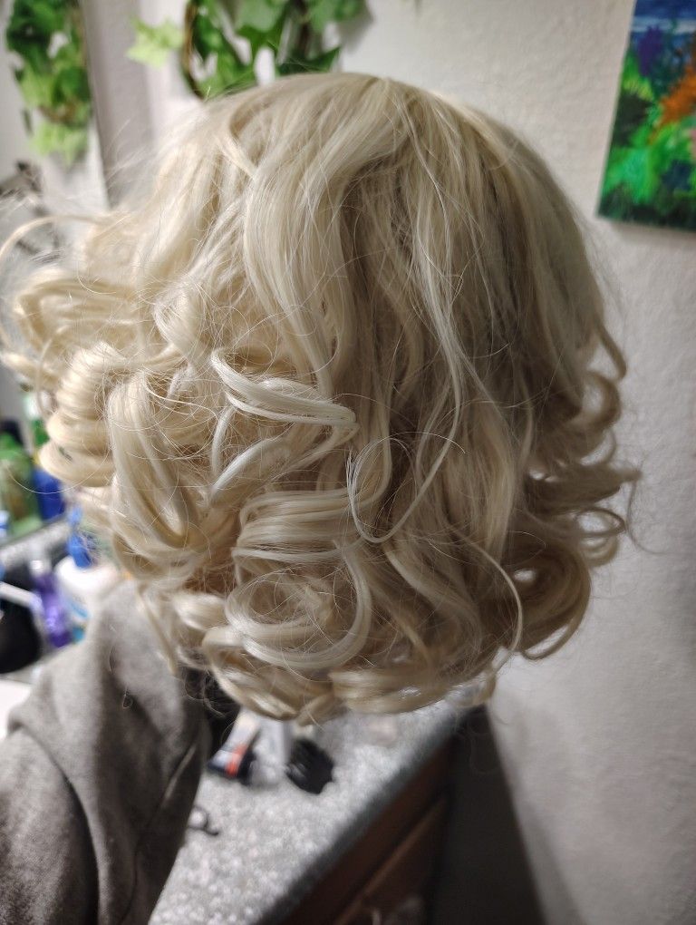 Blonde Lace Front Wig , Never Used . Value New Was $80