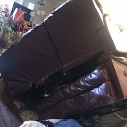 Real Leather Recliner Couchs