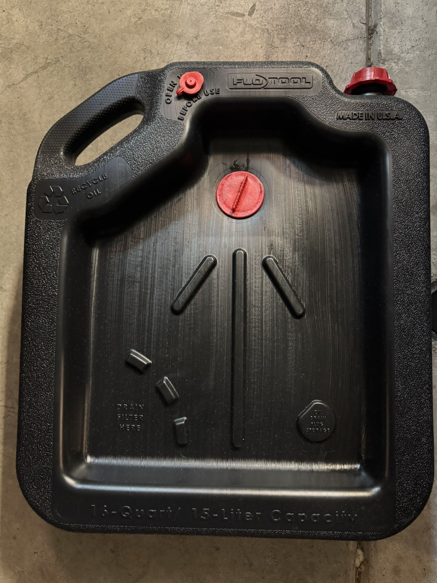 16qt Drain Container