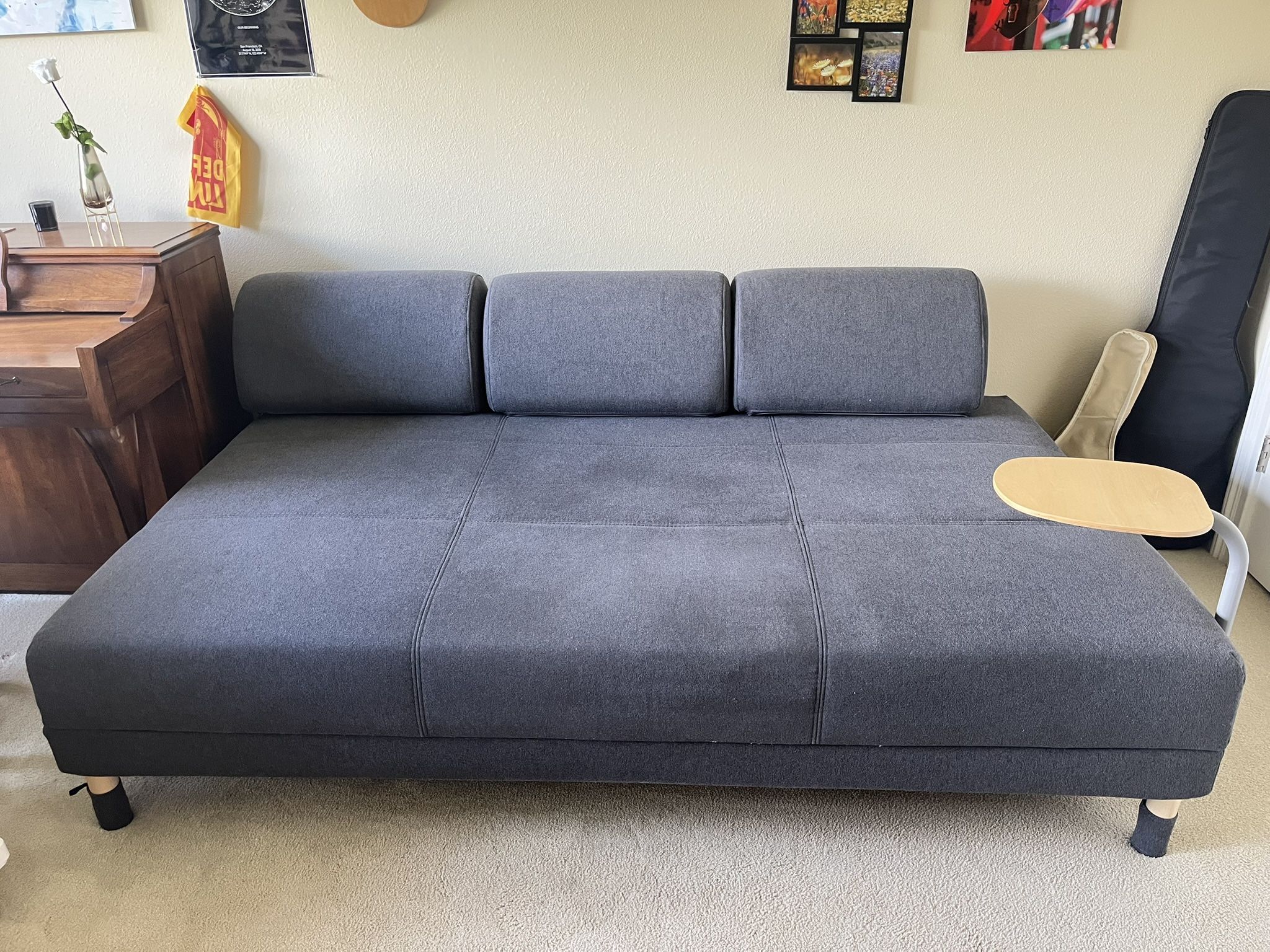 IKEA Sofa with Storage – Blue, Moveable Cushions