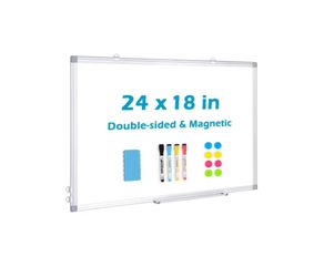 Bundled - New Magnetic Dry Erase Board & Fabric Cork Board