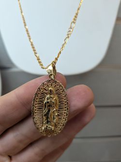 14k gold religious necklace 11.6 grams