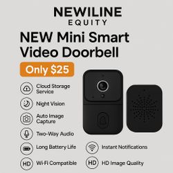 Mini Smart Video Doorbell – Wireless, HD, Wi-Fi