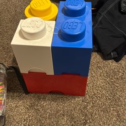Lego Containers With Random Built Legos