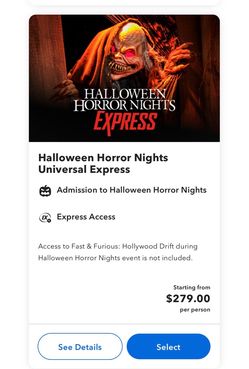 Halloween Horror Nights Universal Express