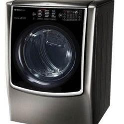 LG - SIGNATURE  Stainless Steel Smart Electric Dryer