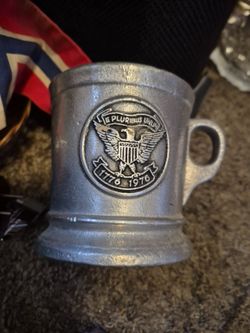 Vintage Wilton Armetale Bicentennial Pewter Mug 1(contact info removed) Eagle Shaving Cup".