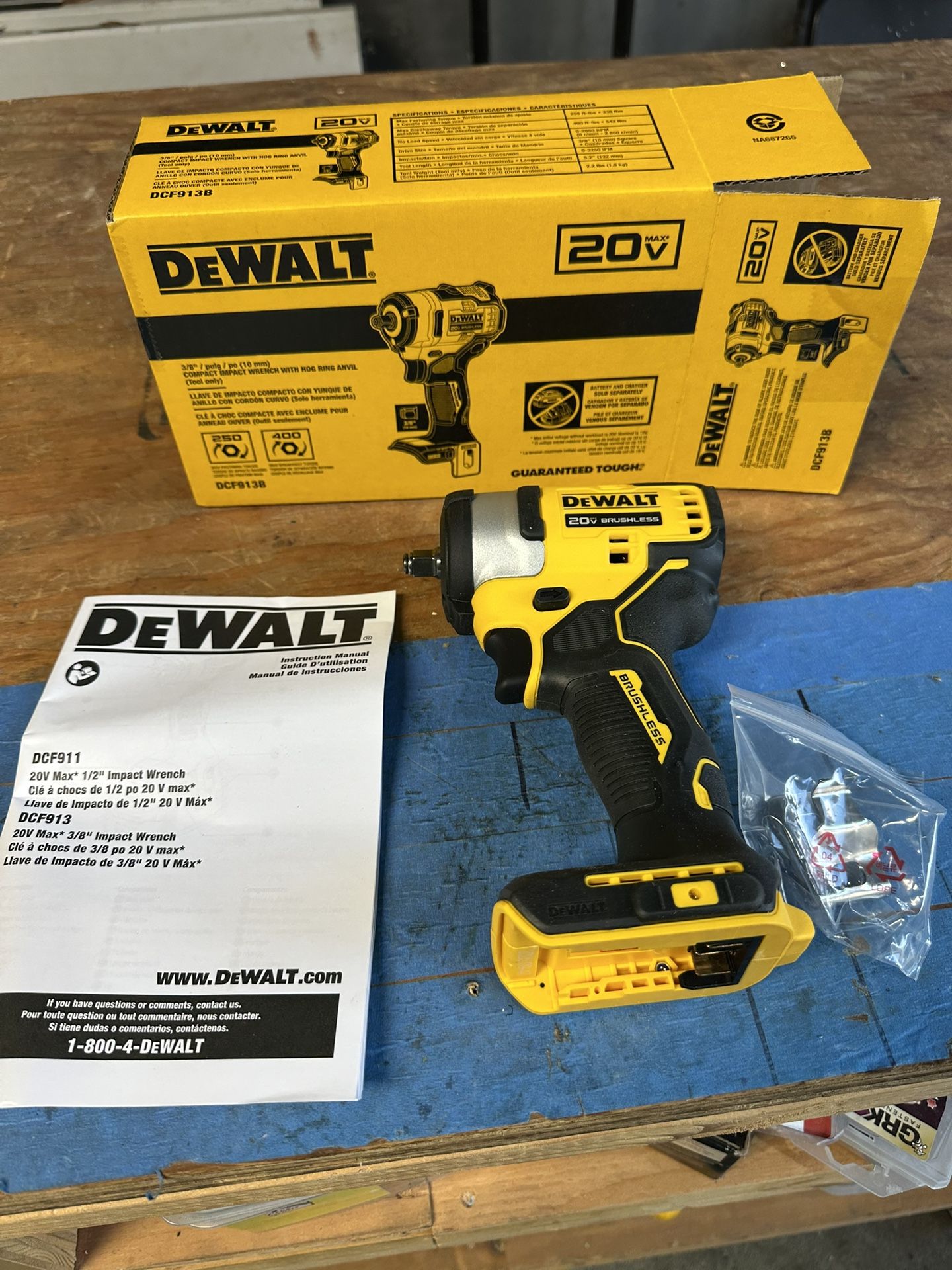 Dewalt 3/8 Brushless Impact Wrench 