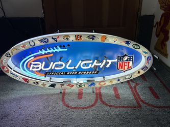 NFL Bud light Neon Beer Sign